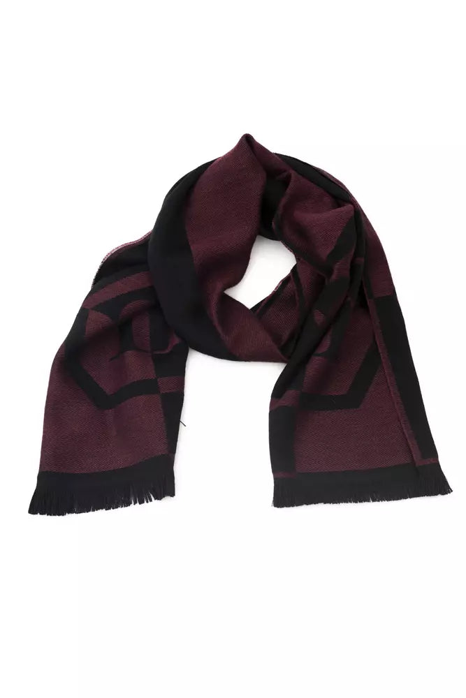 Burgundy Wool Men Scarf