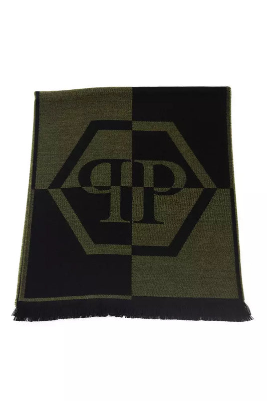 Green Wool Men Scarf