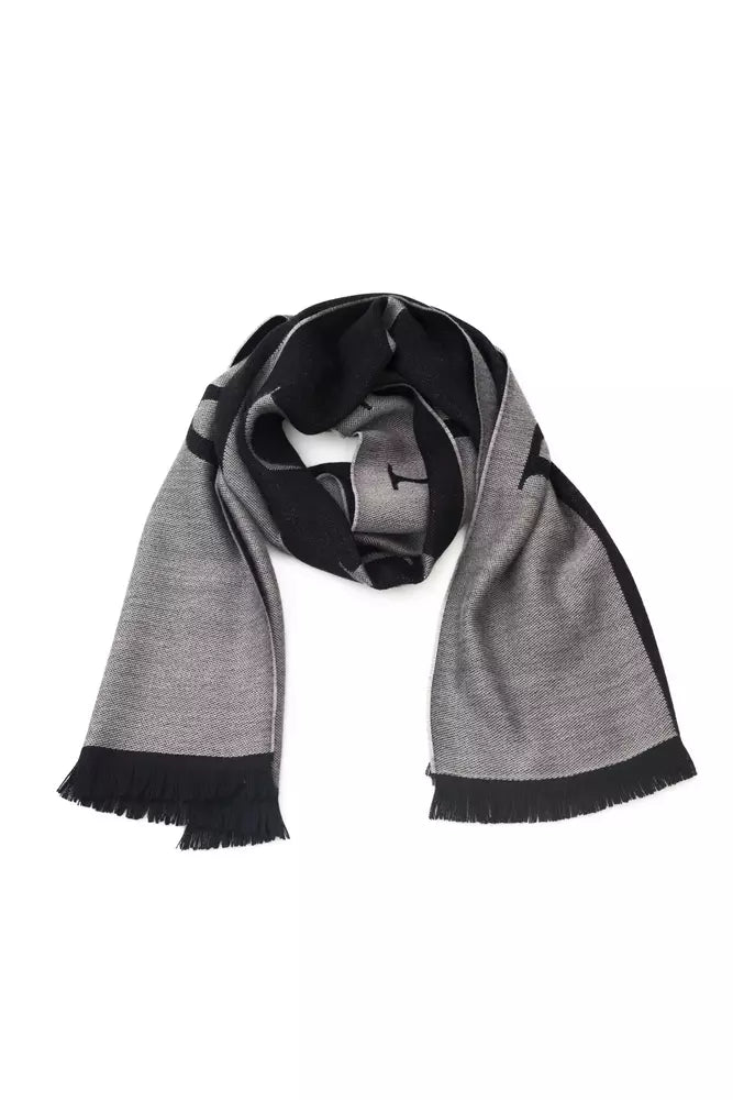 Gray Wool Mens Scarf