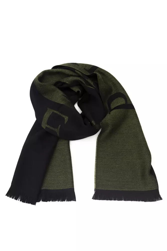 Green Wool Men Scarf