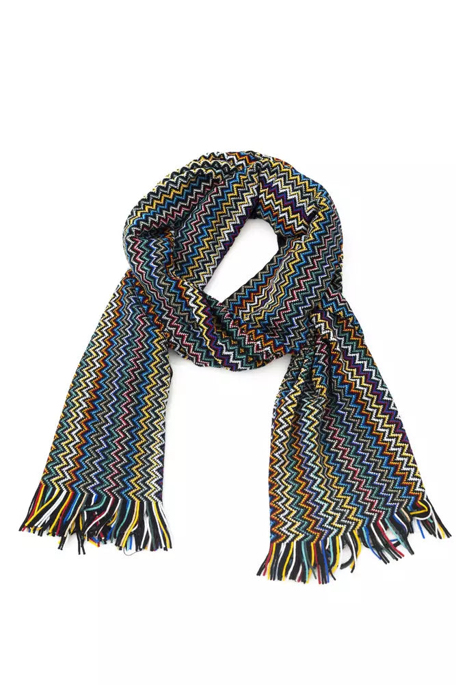 Multicolor Wool Men Scarf