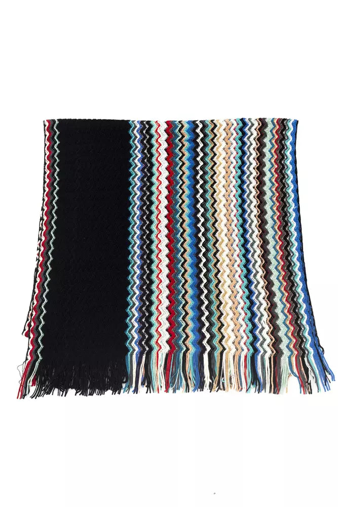 Multicolor Wool Men Scarf