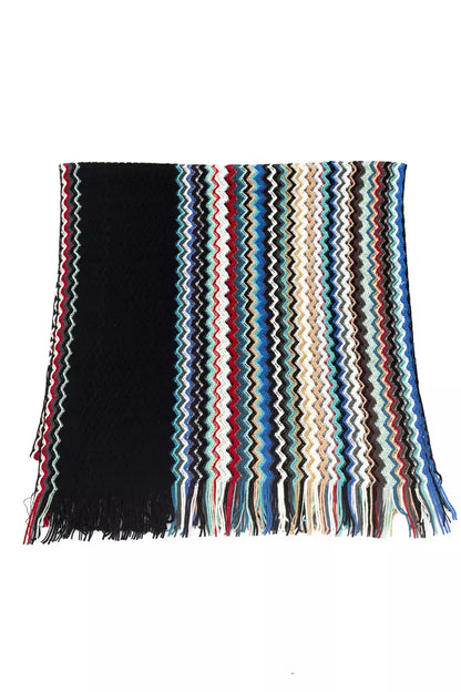 Multicolor Wool Men Scarf