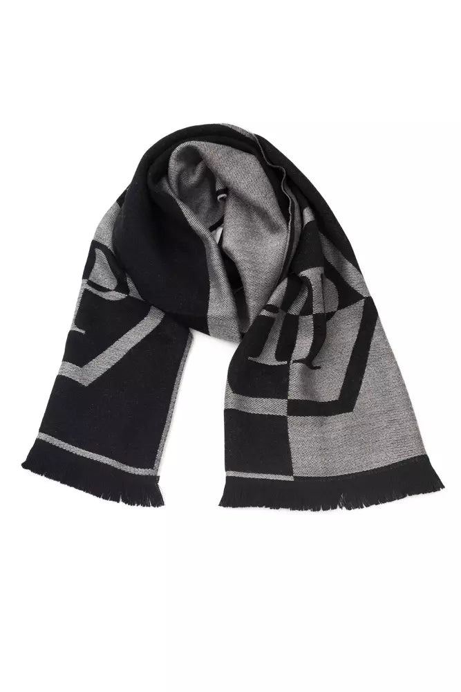 Gray Wool Men Scarf