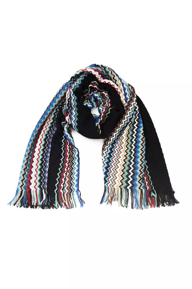 Multicolor Wool Men Scarf