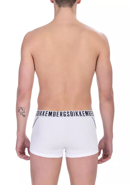 White Cotton Men Underwear Trunk