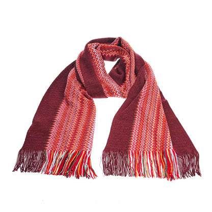 Multicolor Wool Men Scarf