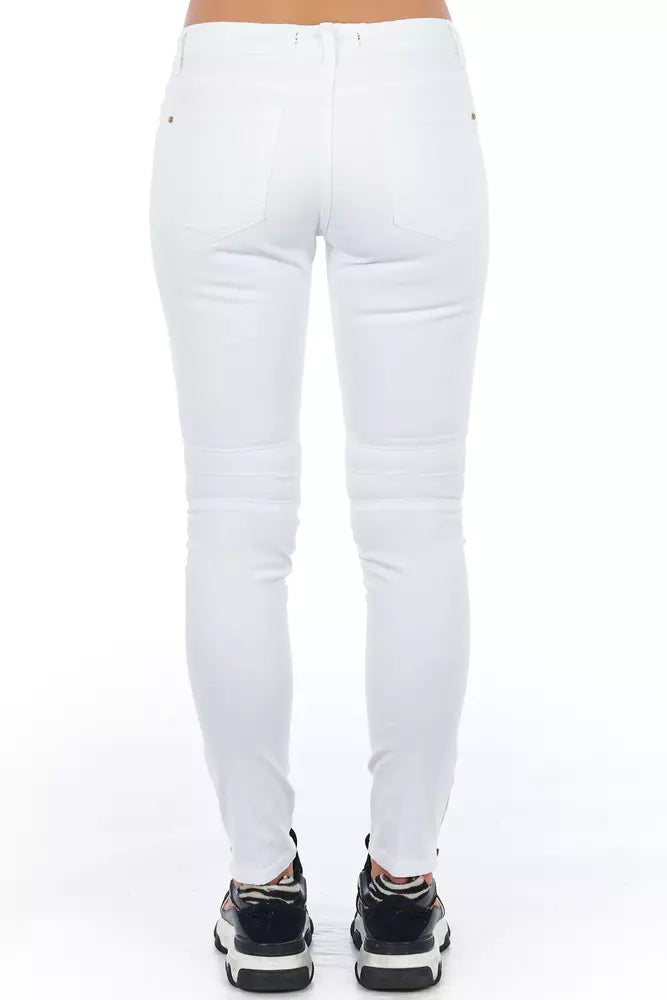 White Cotton Women Jeans