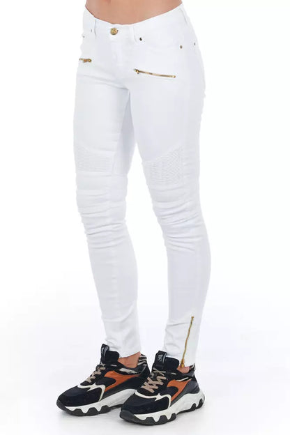 White Cotton Women Jeans