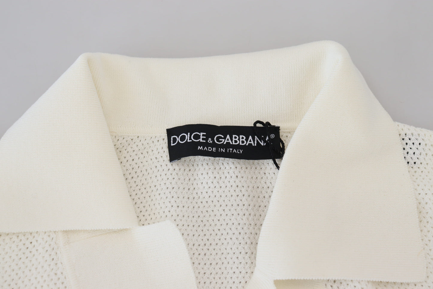 Ivory White Polo T-Shirt with Classic Elegance