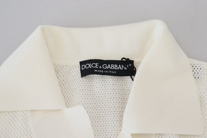 Ivory White Polo T-Shirt with Classic Elegance