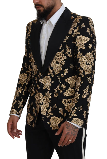 Floral Embroidered Evening Blazer