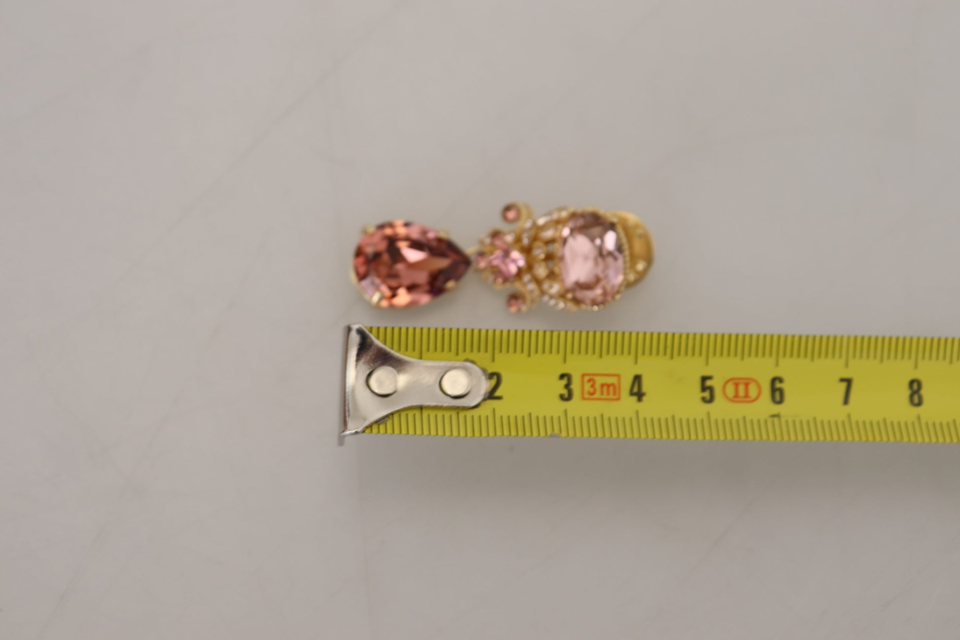 Exquisite Gold-Toned Crystal Brooch