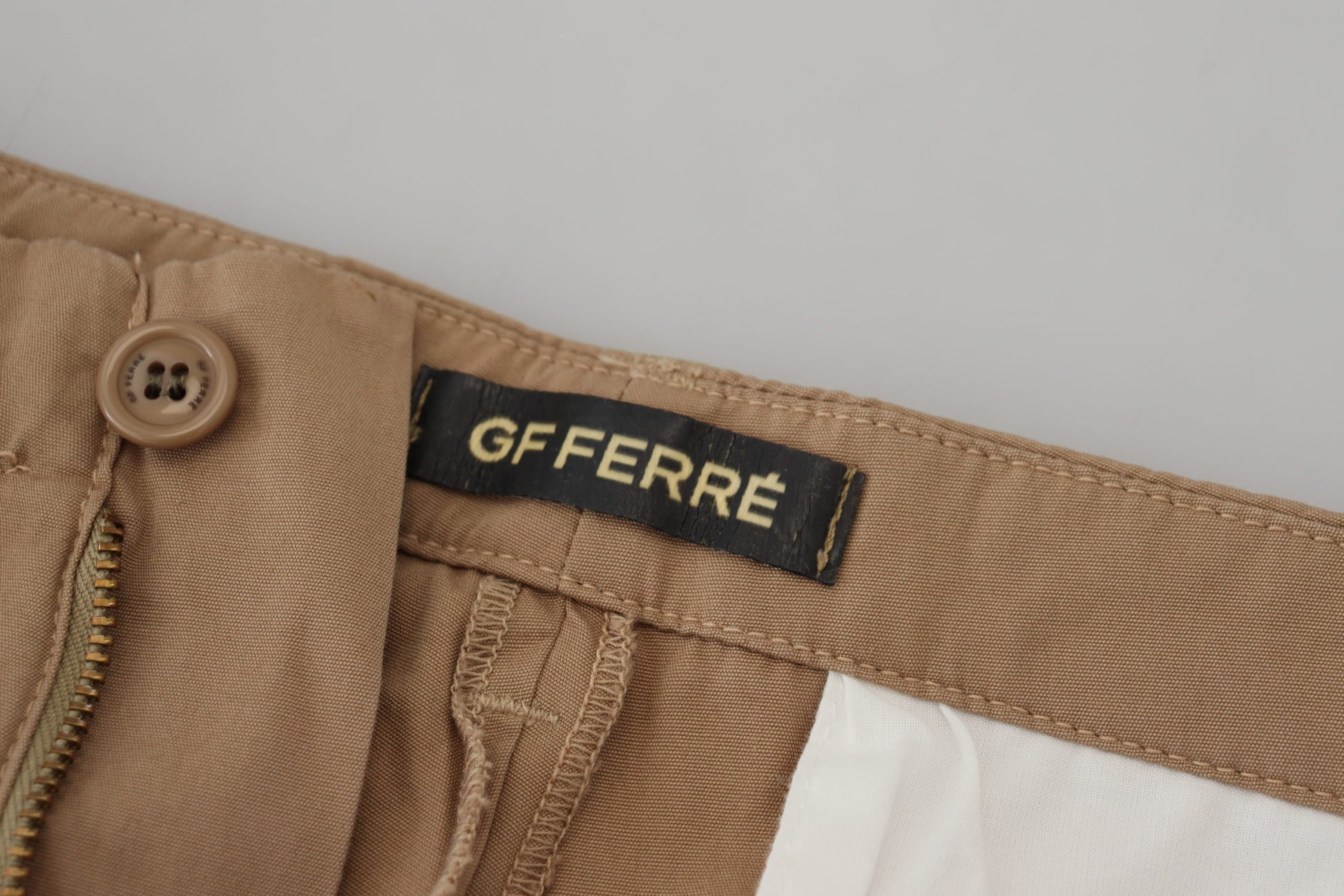 Elegant Brown Straight Fit Chinos