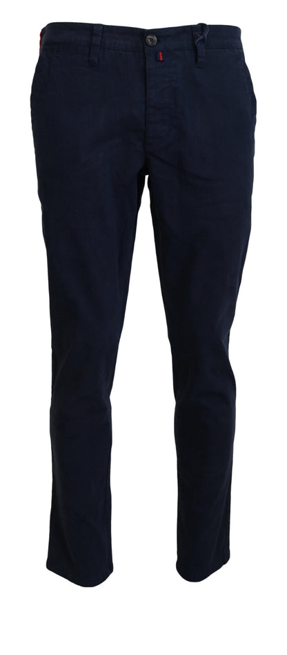 Elegant Sapphire Dress Pants for Men