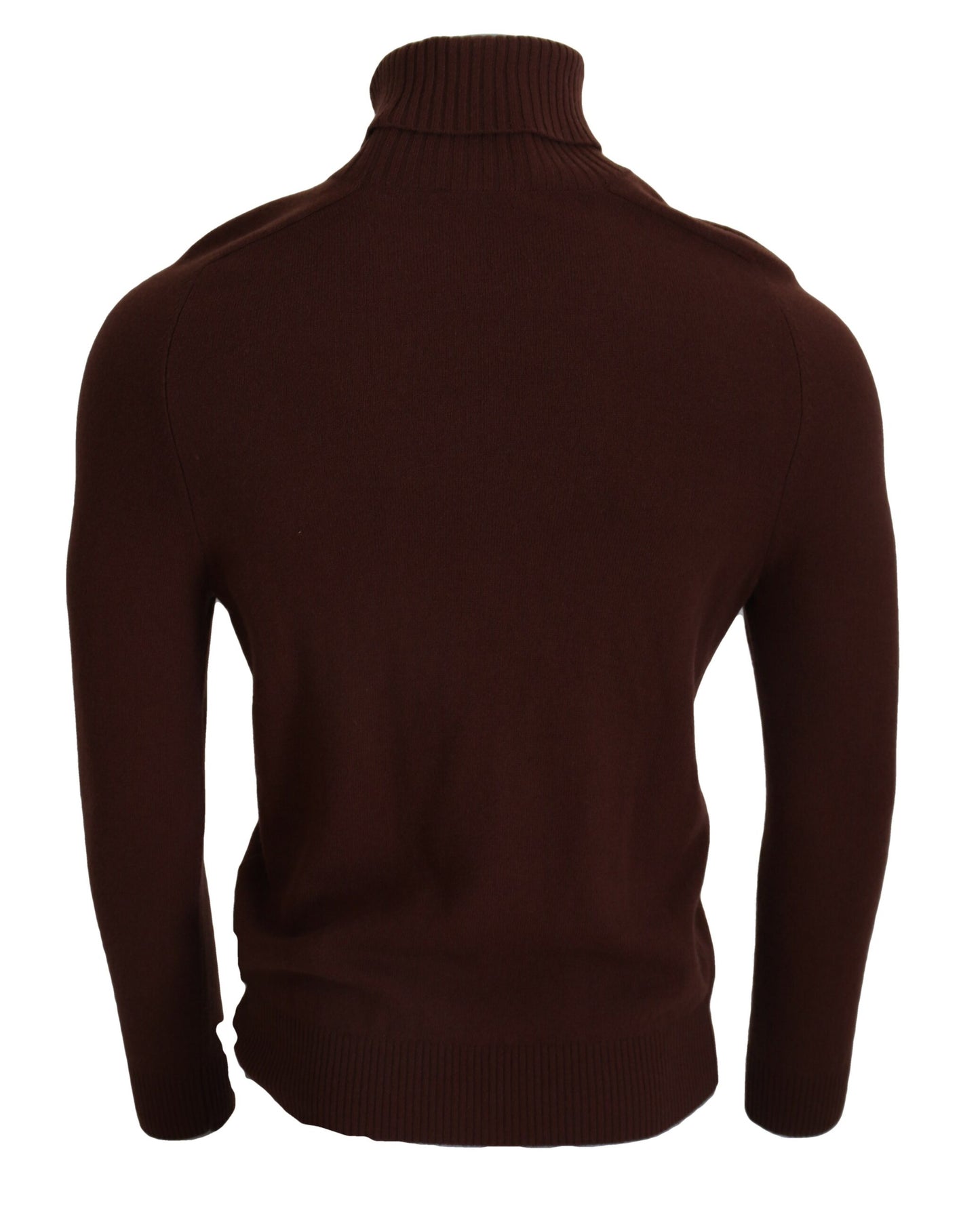 Elegant Burgundy Wool Turtleneck Sweater