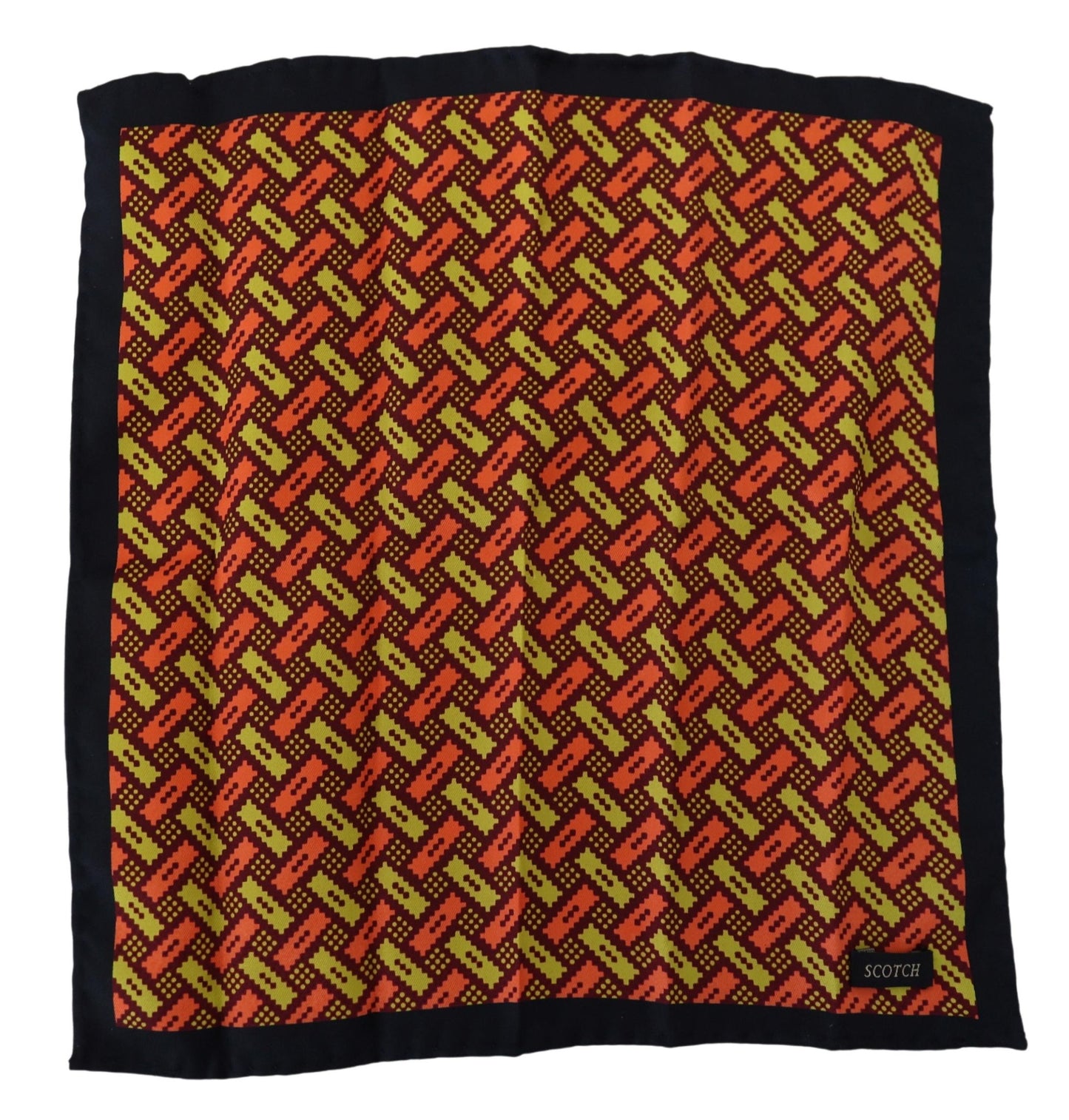 Elegant Multicolor Men's Silk Scarf