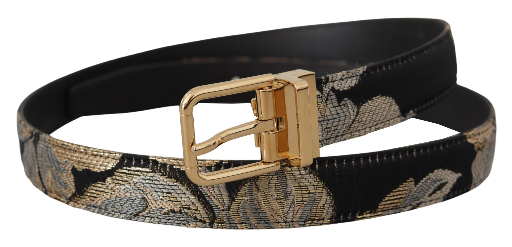 Multicolored Jacquard Leather Belt