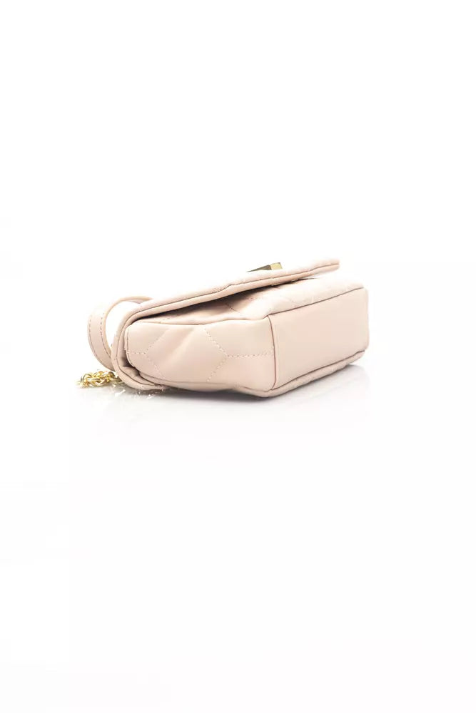 Pink Polyethylene Women Shoulder Bag