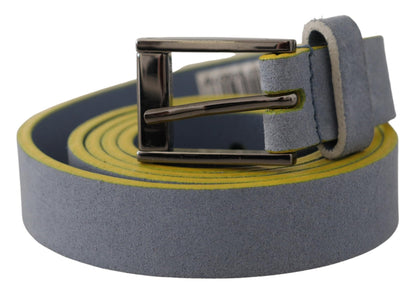 Elegant Suede Belt with Engraved Buckle