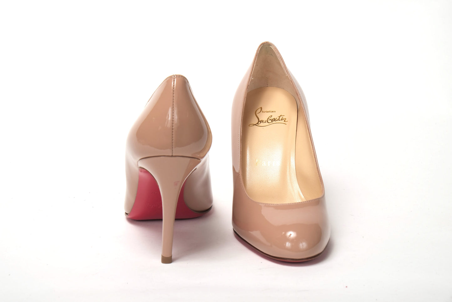 Nude Round Toe High Pump Shoe