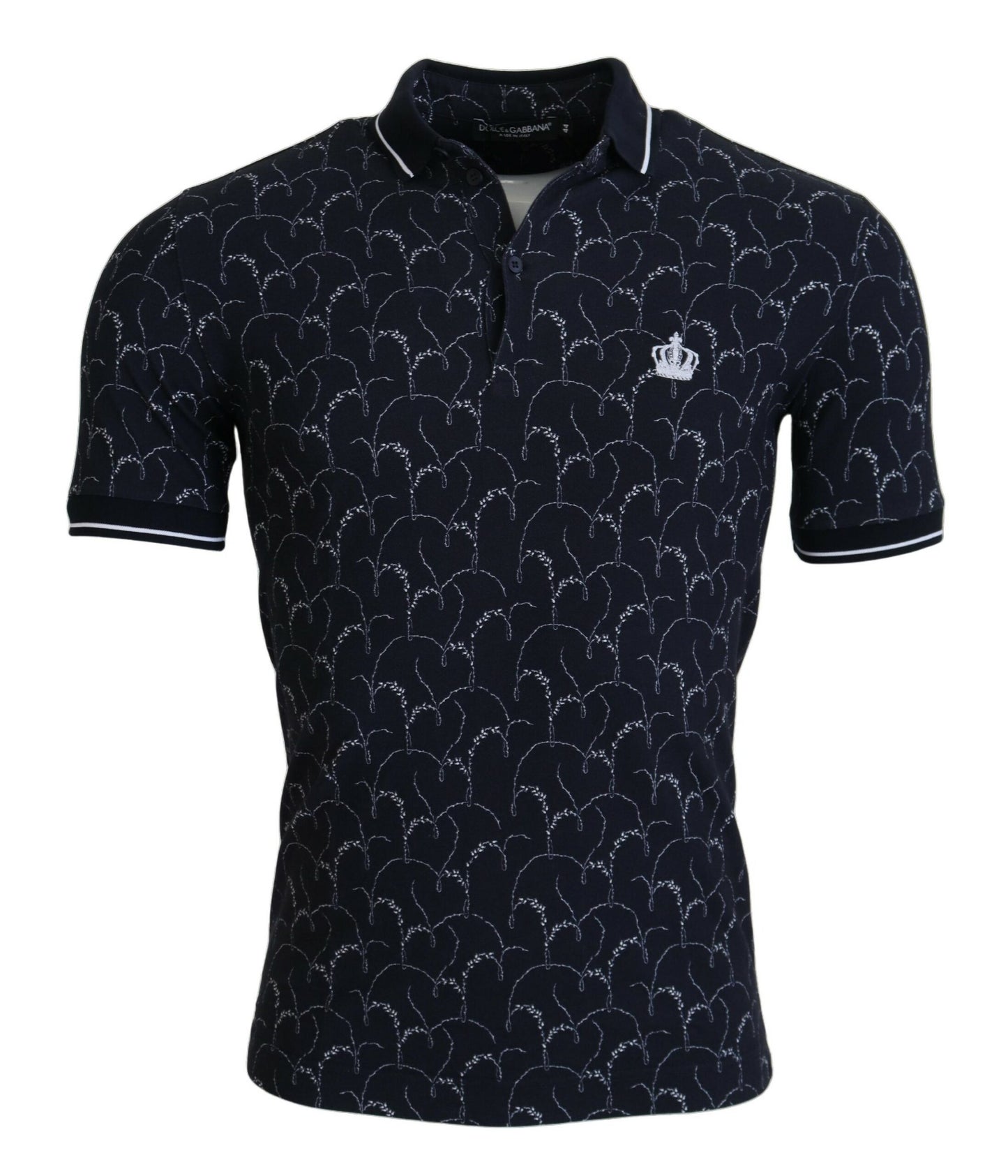 Regal Blue Cotton Polo Tee