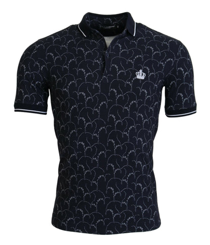 Regal Blue Cotton Polo Tee