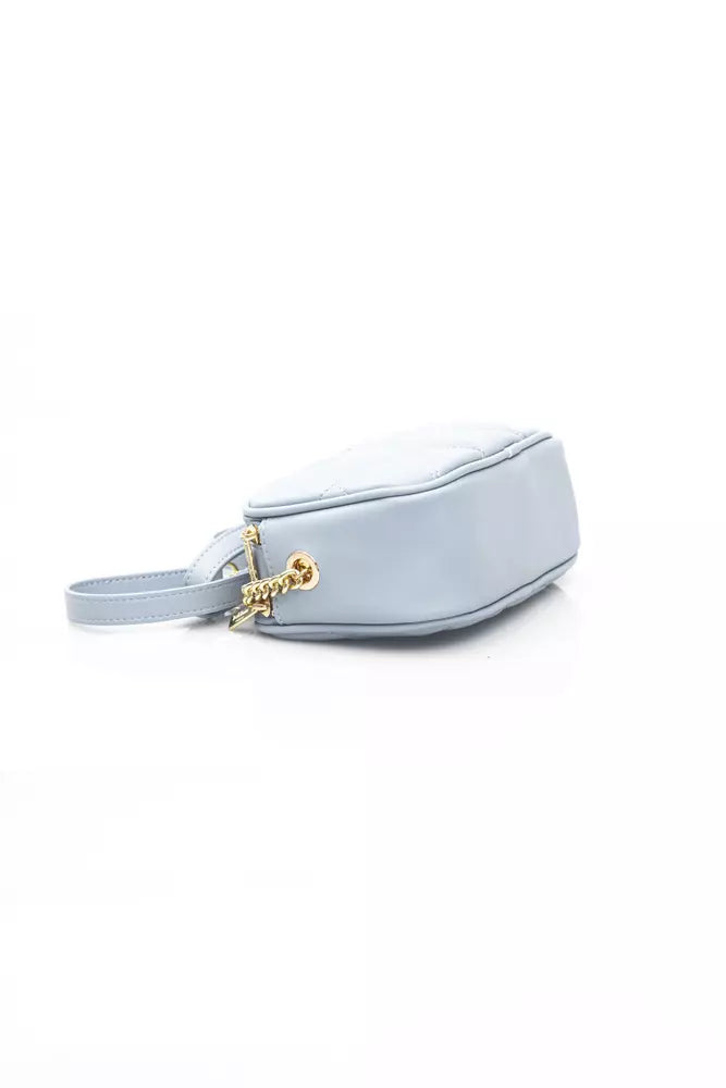 Light Blue Polyethylene Women Shoulder Bag