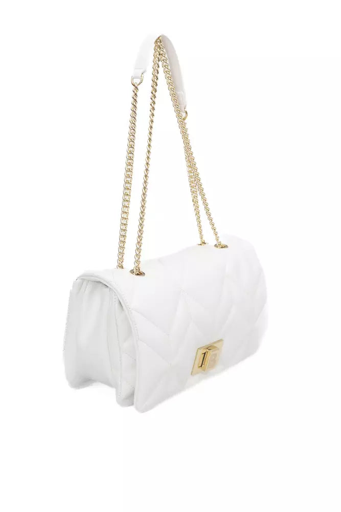 White Polyethylene Women Shoulder Bag