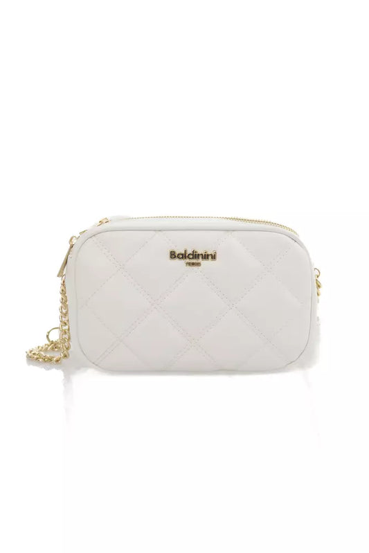 White Polyethylene Women Shoulder Bag