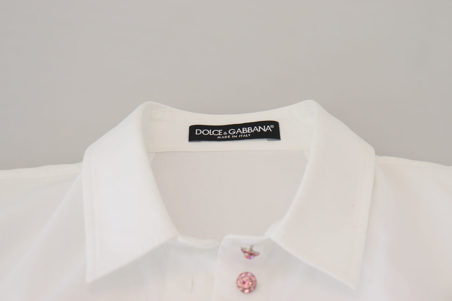 Elegant White Cotton Button-Up Blouse