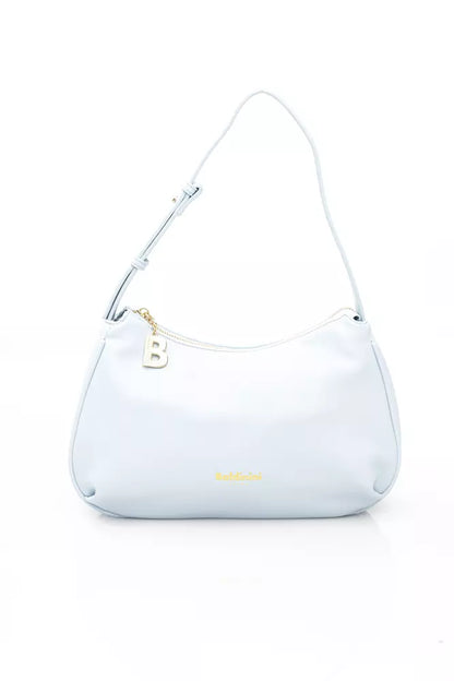 Light Blue Polyethylene Women Shoulder Bag