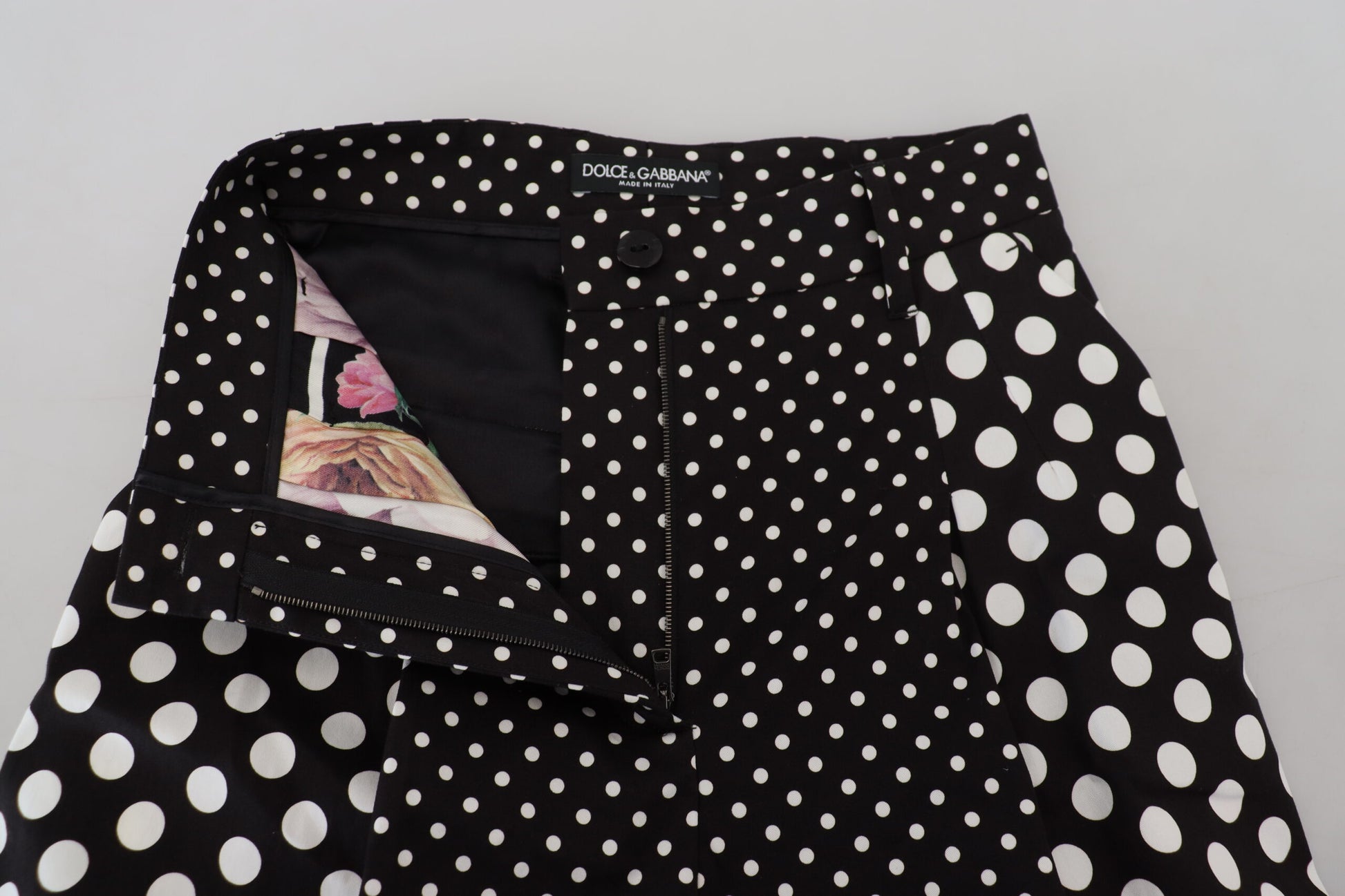 Elegant High-Waist Polka Dot Pants