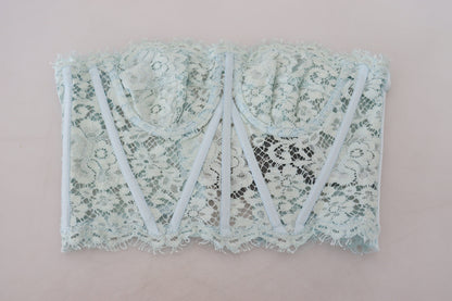 Elegant Lace-Trimmed Strapless Cropped Top