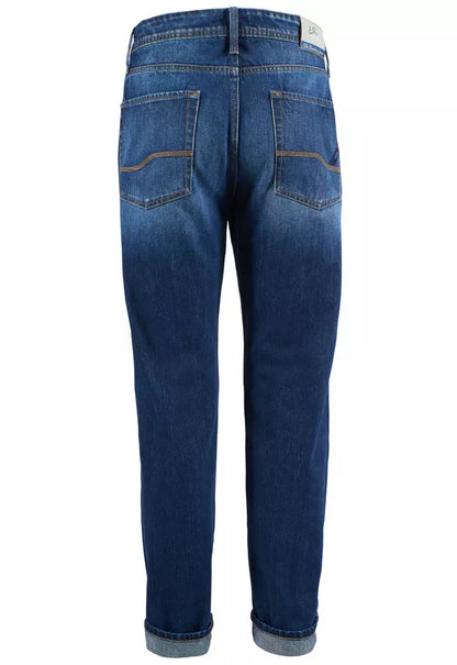 Blue Cotton Mens Jeans