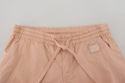 Elegant Peach Casual Sweatpants