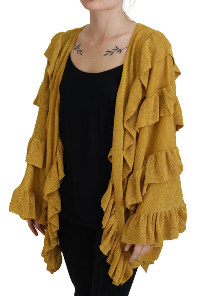 Elegant Gold Cardigan Sweater