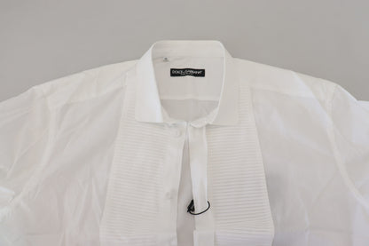 Exquisite White Cotton Formal Shirt