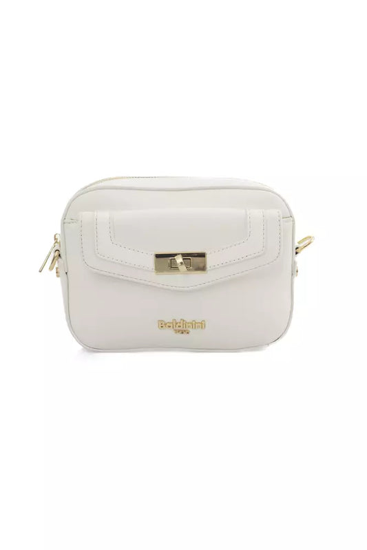 White Polyethylene Women Shoulder Bag