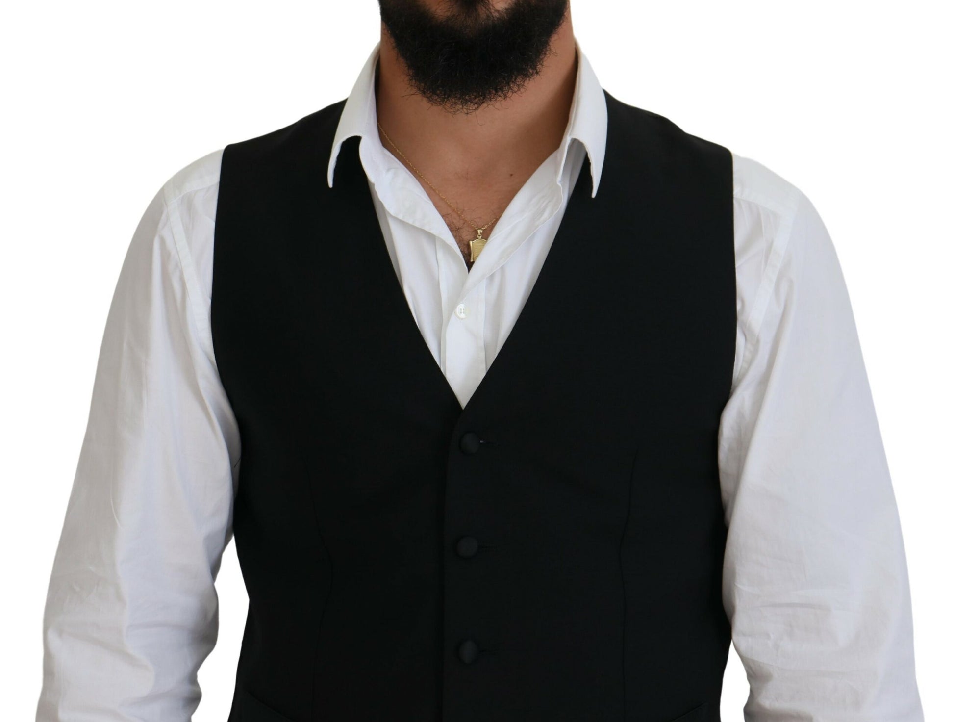 Elegant Black Formal Dress Vest