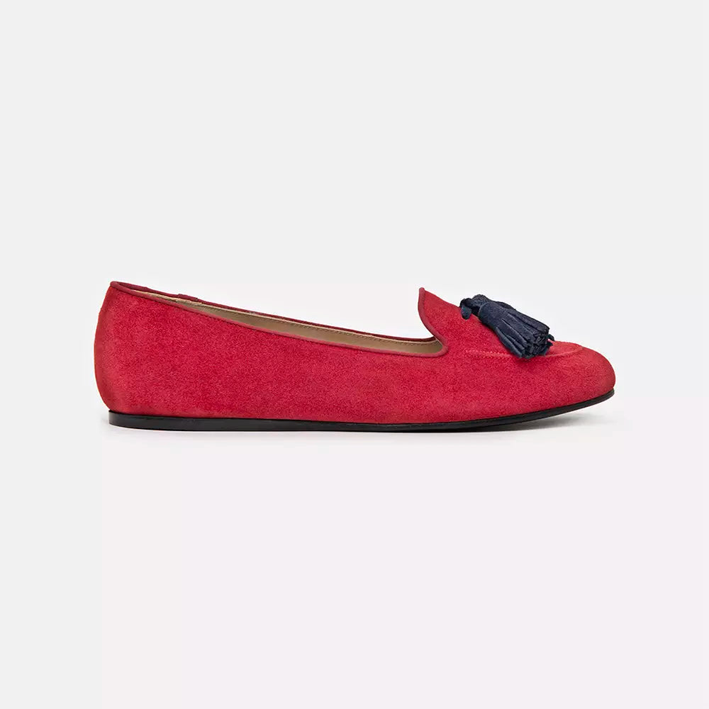 Elegant Suede Tasseled Moccasins