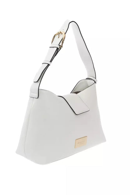 White Polyurethane Women Handbag