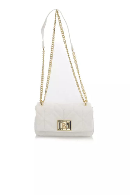 White Polyethylene Women Shoulder Bag