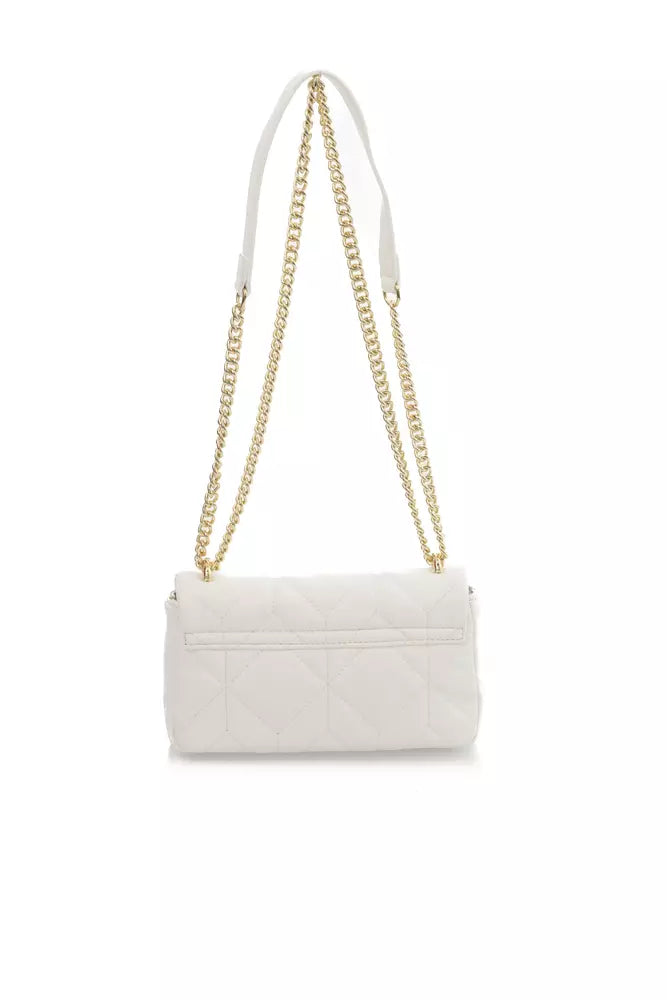 White Polyethylene Women Shoulder Bag