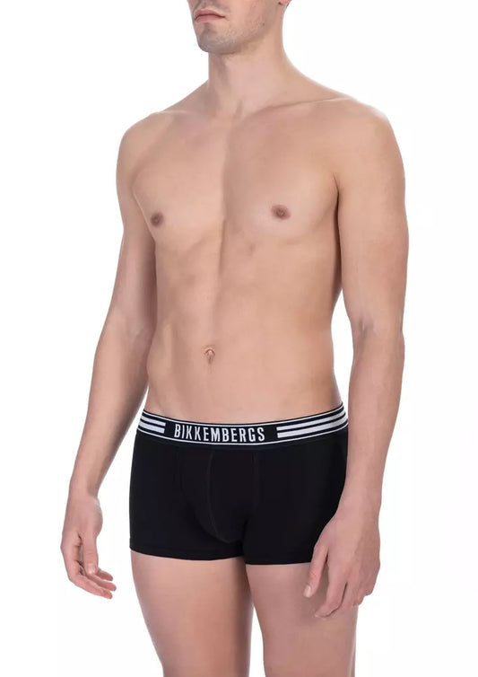 Black Cotton Men Trunk