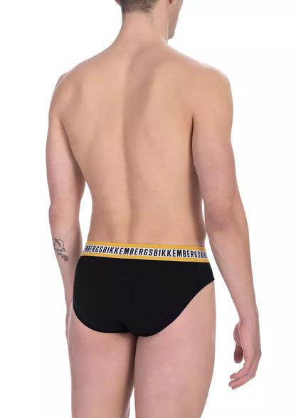 Black Cotton Men Brief