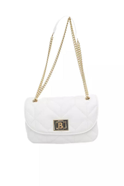 White Polyethylene Women Shoulder Bag