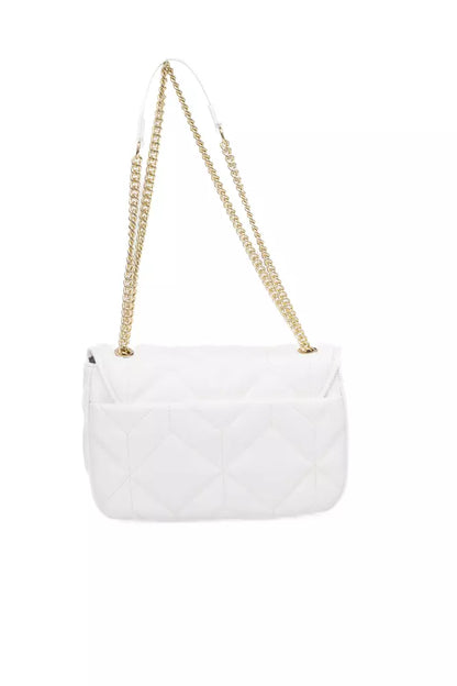 White Polyethylene Women Shoulder Bag