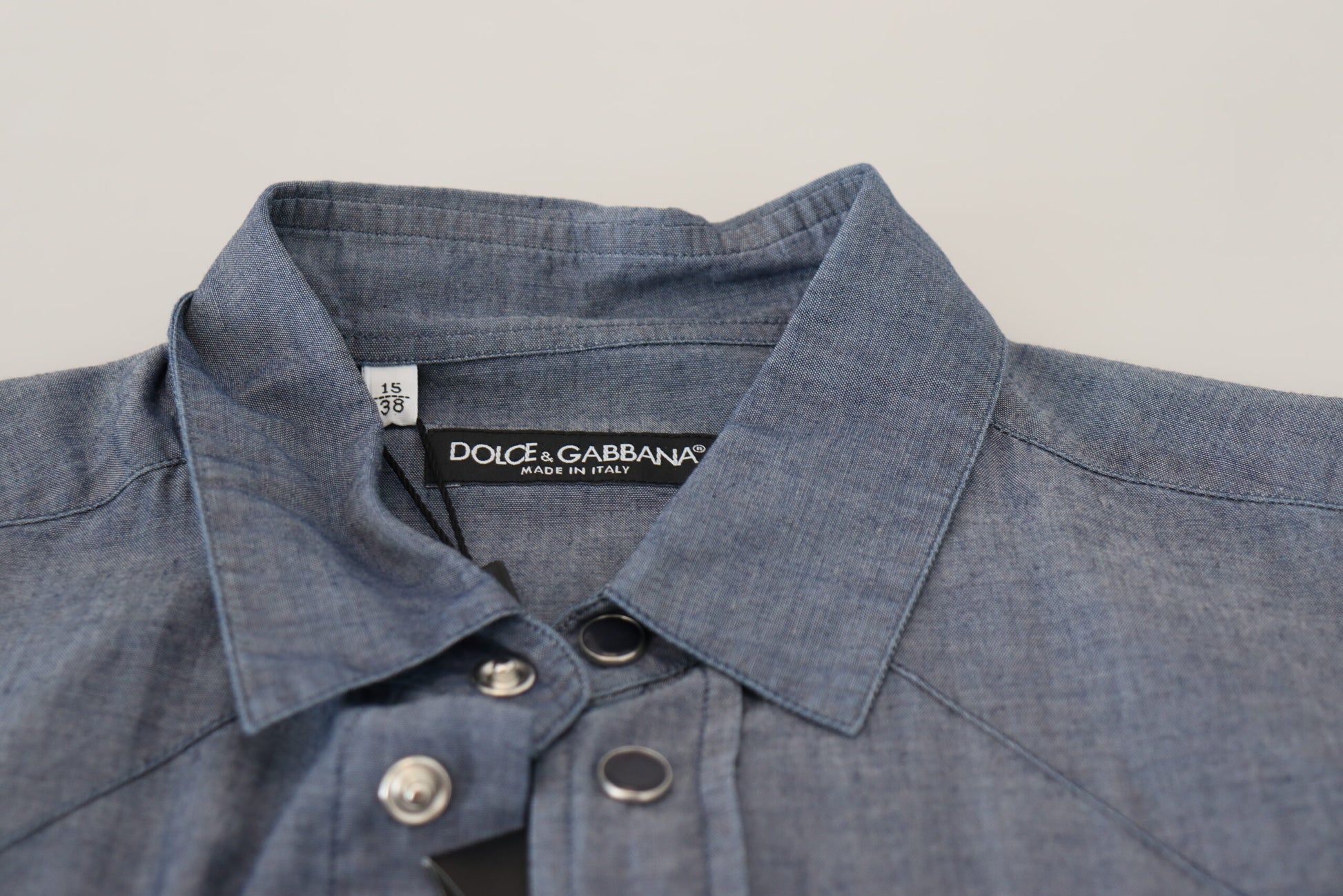 Elegant Casual Blue Cotton Shirt