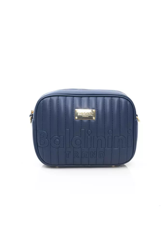 Blue Polyethylene Women Shoulder Bag